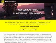 Tablet Screenshot of ksunradio.org